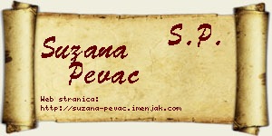 Suzana Pevac vizit kartica